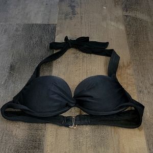 Black push up bikini top